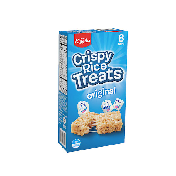 KIGGINS RICE CRISPY TREATS 12X8X6.24OZ