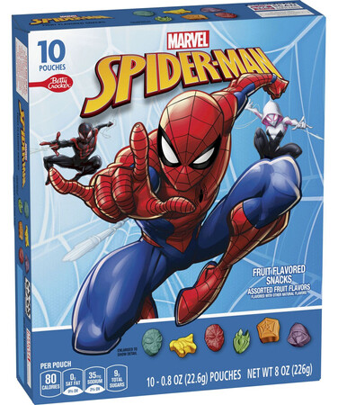 BETTY-CROCKER SPIDERMAN FRUIT SNACKS 8X8OZ