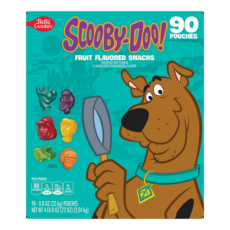 BETTY-CROCKER SCOOBY DOO FRUIT SNACKS 8X8OZ