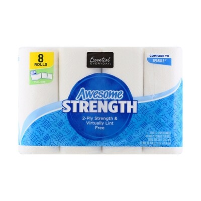 ESSENTIAL-DAY AWESOME STRENGTH PAPER TOWEL 8X1CT