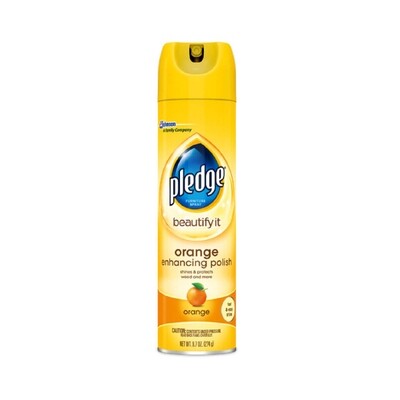 PLEDGE FURNITURE POLISH ORANGE AEROSOL SPRAY 6X9.7OZ