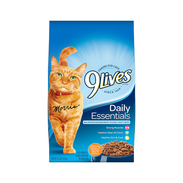 9LIVES DAILY ESSENTIAL CAT FOOD 4X3.15#