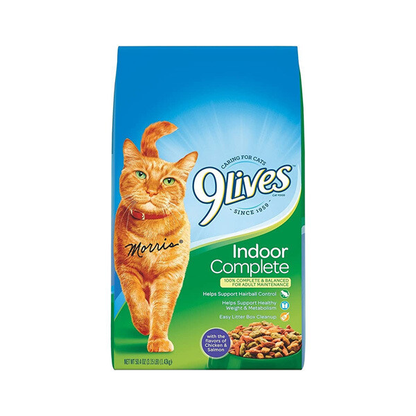 9LIVES INDOOR COMPLETE CAT FOOD 4X3.15#