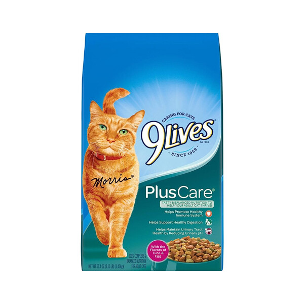 9LIVES PLUS CARE DRY CAT FOOD 4X3.15#