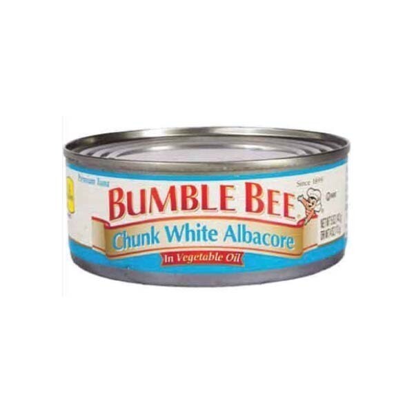 BUMBLE BEE WHITE TUNA CHUNK IN VEGETABLE OIL 24X5OZ