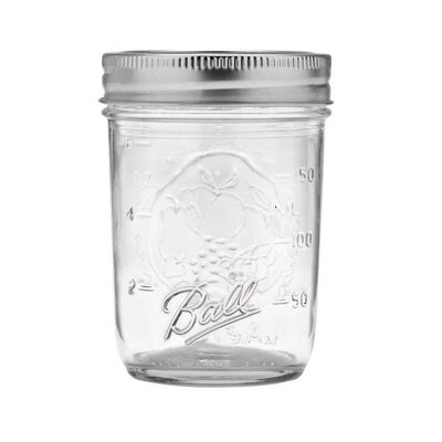 BALL 8OZ FOOD JARS REGULAR MOUTH 12X1CT (81200)