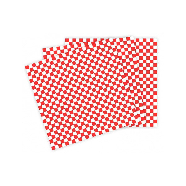 BAG CRAFT RED CHECK HONEYCOMB FOIL WRAPS 4X500CT