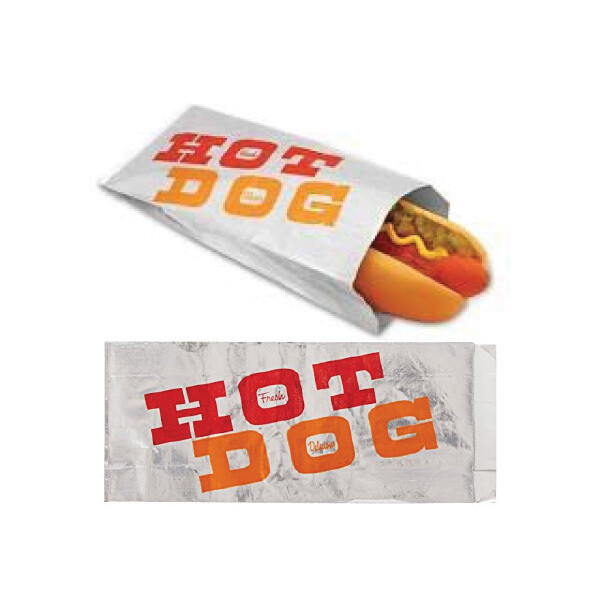 FOIL HOTDOG BAGS 1X1000CT