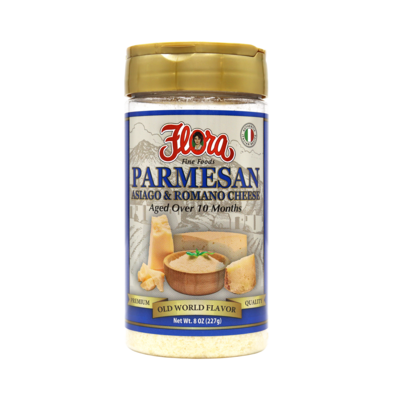 FLORA CHEESE 3 BLEND (PARM-ROM-ASIAGO) 12X8OZ