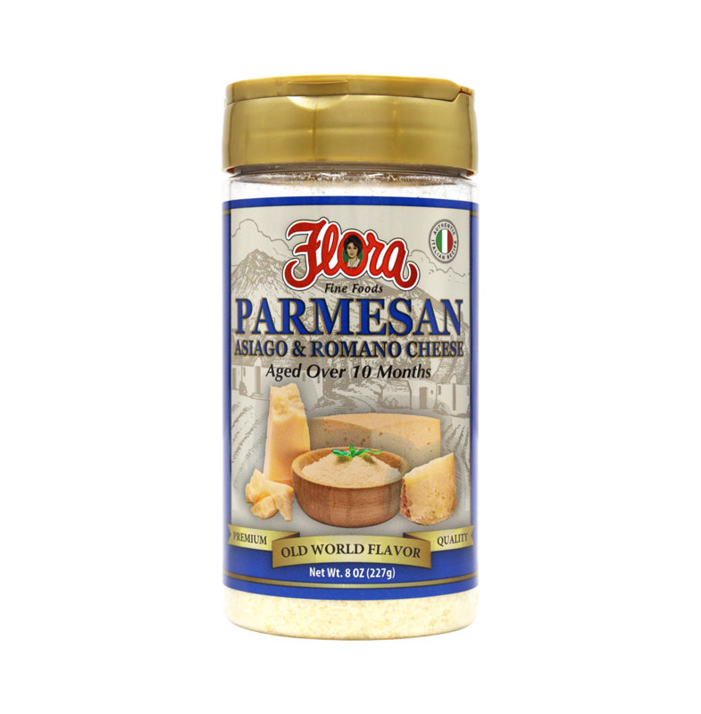 FLORA CHEESE 3 BLEND (PARM-ROM-ASIAGO) 12X8OZ