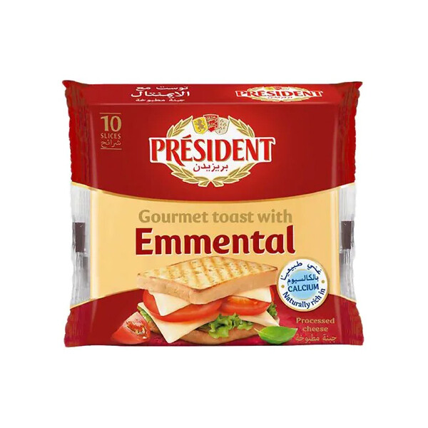 PRESIDENT GOURMET TOAST W/ EMMENTAL SLICES 36/200 GR (490343) 49715  11/19/25