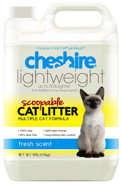 CHESHIRE SCOOPING SCENTED CAT LITTER 2X14#