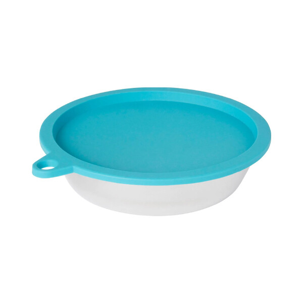 PET BOWL MED. MAT 3 CUP/BLUE LID 12X1CT