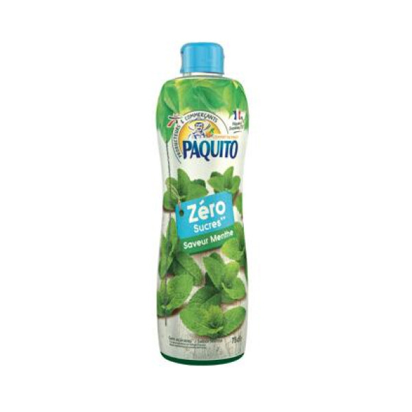 PAQUITO SIROP MENTHE ZERO SUCRES 6X75CL (297)
