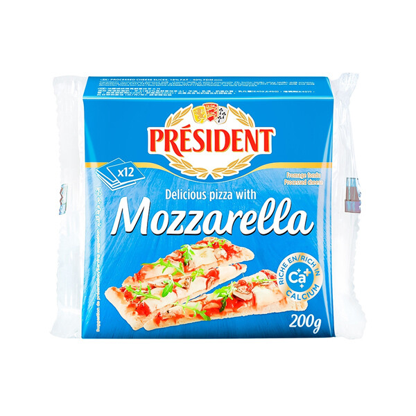 PRESIDENT FROMAGE FONDU SPECIAL PIZZA TRANCHES 36/ 200 GR. (48412) 60162  02/11/26