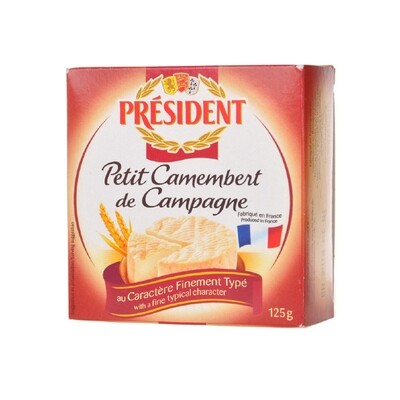 PRESIDENT PETIT CAMEMBERT DE CAMPAGNE 48/125 GR (090184)  10/15/25