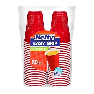 HEFTY EASY GRIP 9OZ CUP 12X50CT