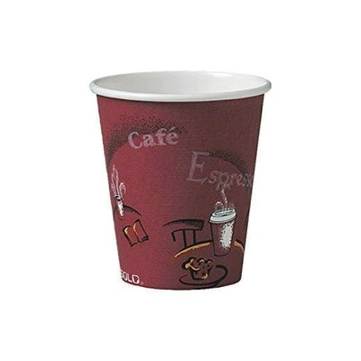 SOLO HOT DRINK 8OZ MISTIQUE PAPER CUPS 20X50CT