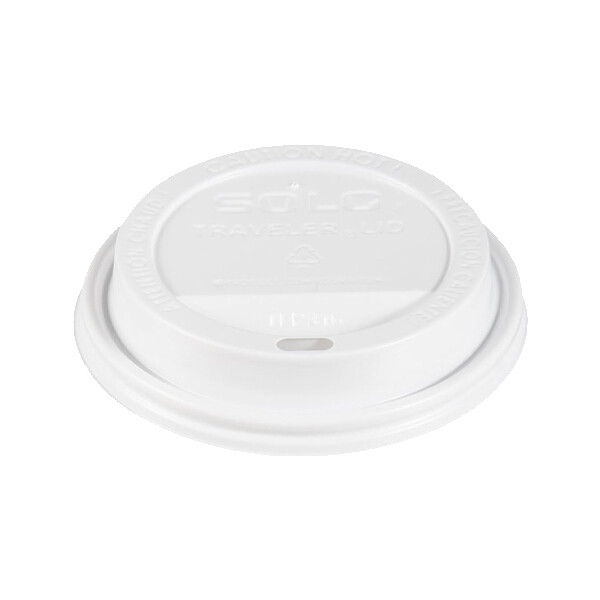 SOLO LIDS FOR 6OZ PLASTIC WHITE HOT CUPS 10X100CT