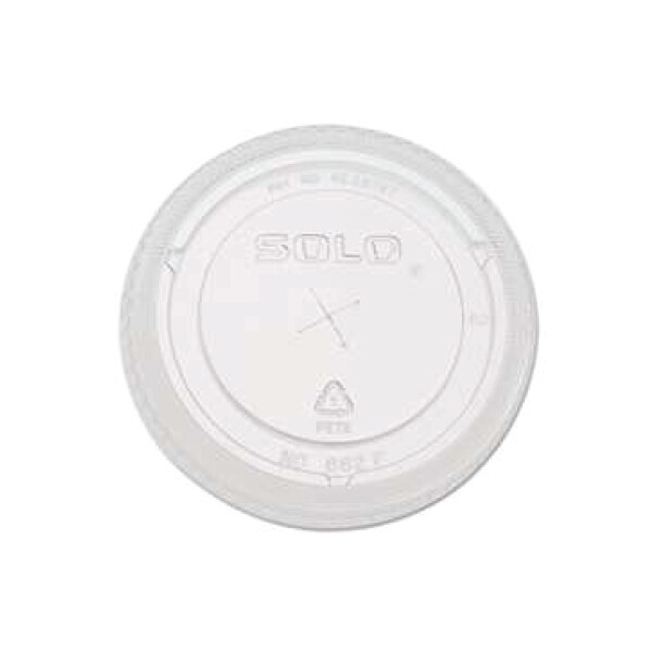 DART SOLO CLEAR STRAW SLOTTED LID FOR 12OZ CUPS 10X100CT