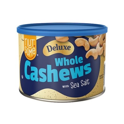 NUTSOME WHOLE SALT CASHEWS 12X8.5OZ