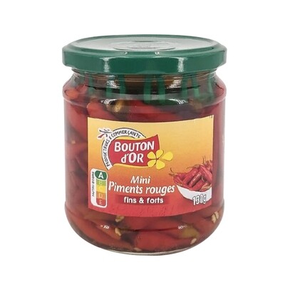 BOUTON D&#39;OR MINI PIMENTS ROUGES &amp; FORTS 12X130G