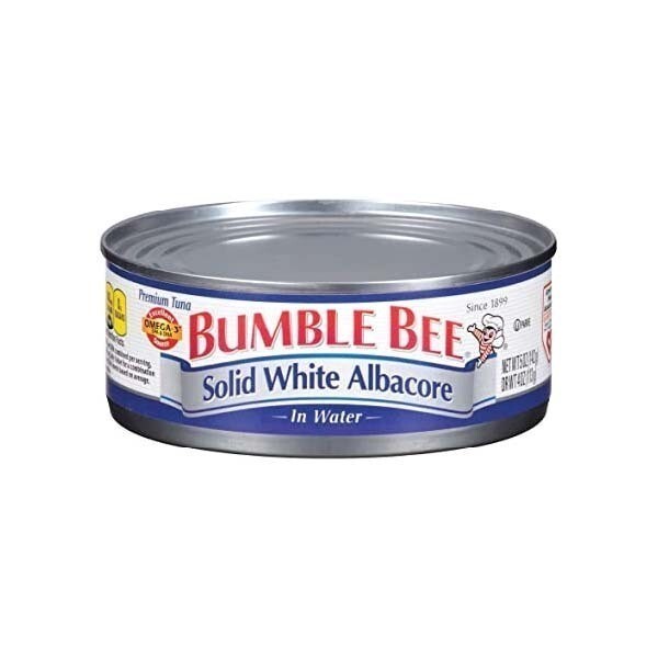 BUMBLE BEE SOLID WHITE ALBACORE IN WATER 6X4X5OZ