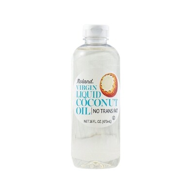 ROLAND LIQUID COCONUT OIL - VIRGIN 6X16OZ