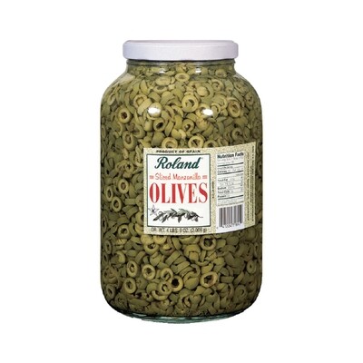ROLAND SLICE GREEN OLIVES 4X1GAL