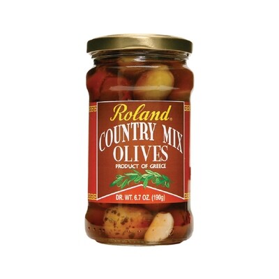 ROLAND GREEK COUNT MIX OLIVES 12X7OZ