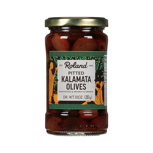 ROLAND PITTED KALAMATA OLIVES 12X10.2OZ
