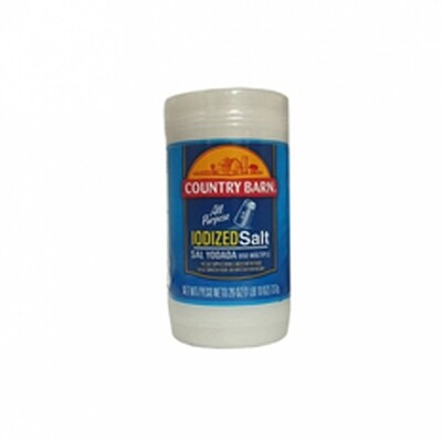 COUNTRY BARN IODIZED SALT 12X26OZ