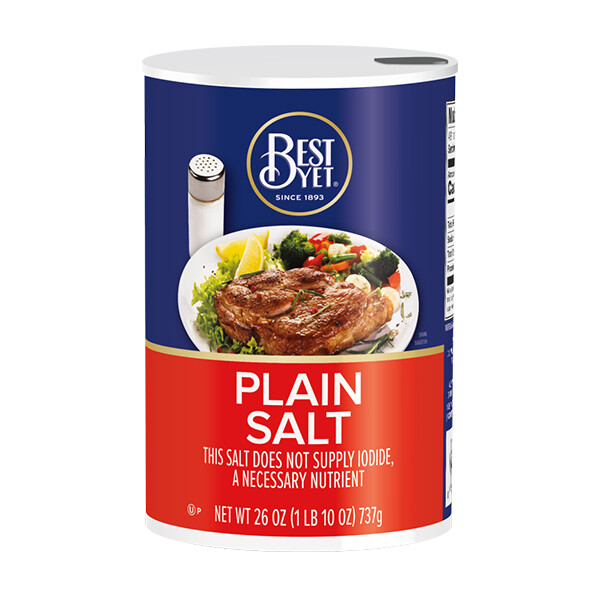 D-BEST YET PLAIN SALT 24X26OZ