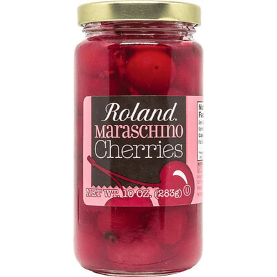ROLAND RED CHERRIES W/ STEMS 12X10OZ