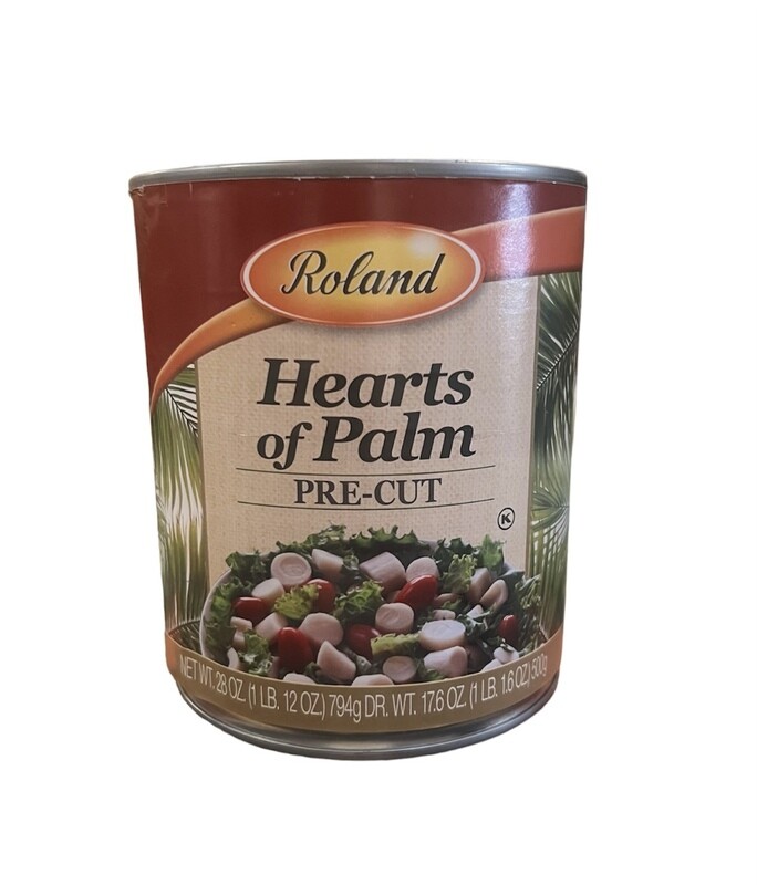 ROLAND PRE-CUT HEARTS OF PALM 12X28OZ