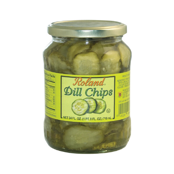ROLAND DILL CHIPS PICKLE 12X24OZ