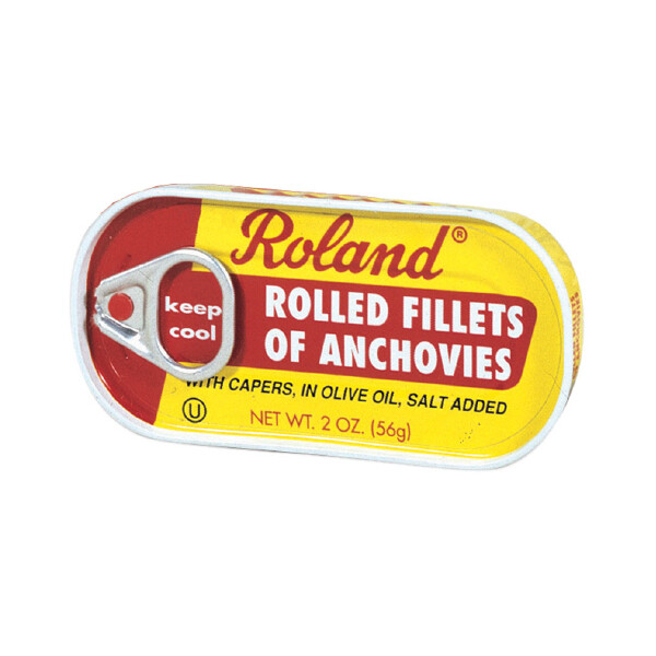 ROLAND ROLLED ANCHOVIES IN OLIVE OIL 25X2OZ