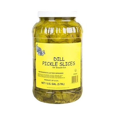COOL CRISP HAMBURGER DILL SLICE PICKLES 4X1GAL