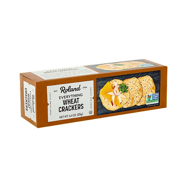 ROLAND EVERYTHING WHEAT CRACKER 12X4.4OZ