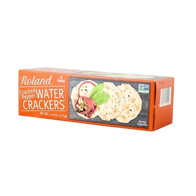 ROLAND CRACKED PEPPER WATER CRACKER 12X4.4OZ