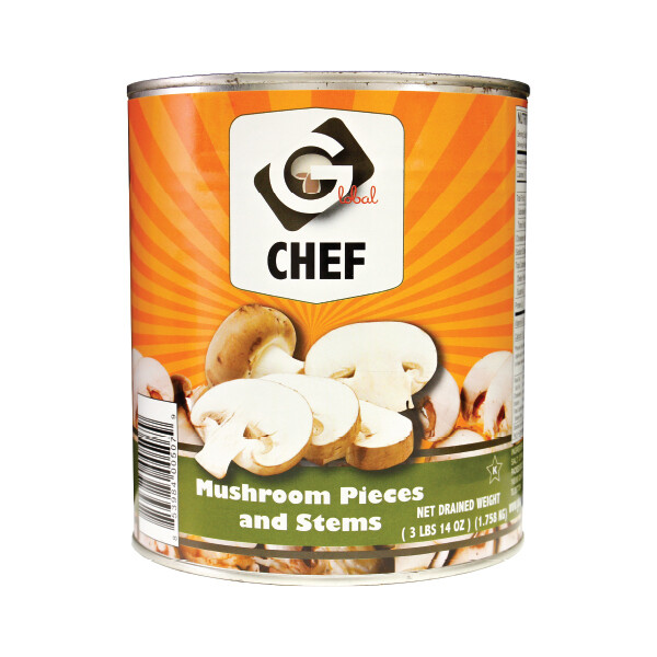 GLOBAL CHEF MUSHROOM PIECES &amp; STEMS 6X3#