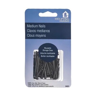 HELPING HAND ASSORTED MEDIUM NAILS 3X1CT