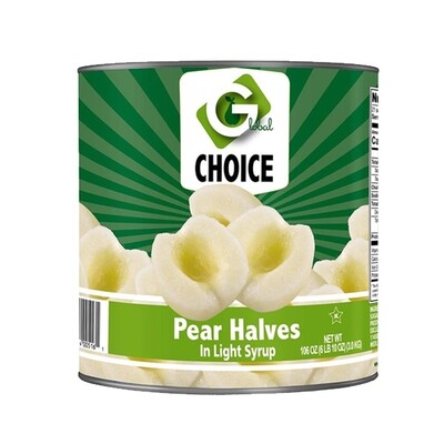GLOBAL CHOICE PEAR HALVES 6X10#