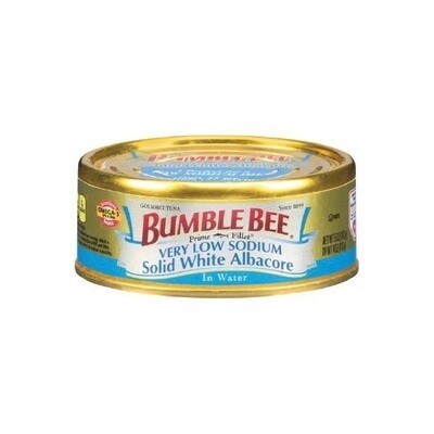 BUMBLE BEE SOLID WHITE ALBACORE LOW SODIUM IN WATER 24X5OZ