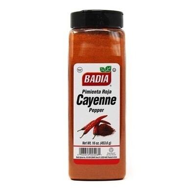 BADIA PEPPER CAYENNE RED 6X16OZ