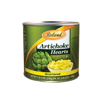 ROLAND QUARTERED ARTICHOKE 6X88OZ