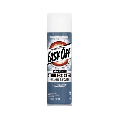 EASY-OFF STAINLESS STEEL &amp; POLISH CLEANER 6X17OZ
