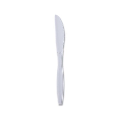 BOARDWALK WHITE PLASTIC KNIVES HEAVY WEIGHT 1000CT