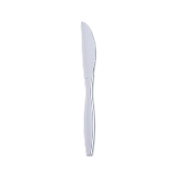 BOARDWALK WHITE PLASTIC KNIVES HEAVY WEIGHT 1000CT