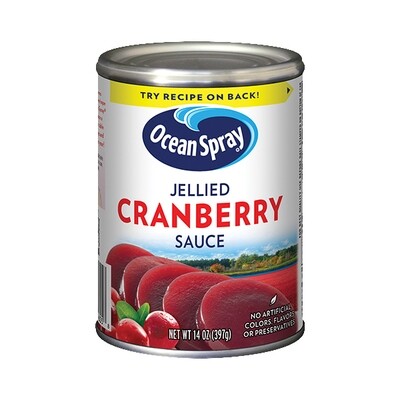 OCEAN SPRAY JELLIED CRANBERRY SAUCE 24X14OZ